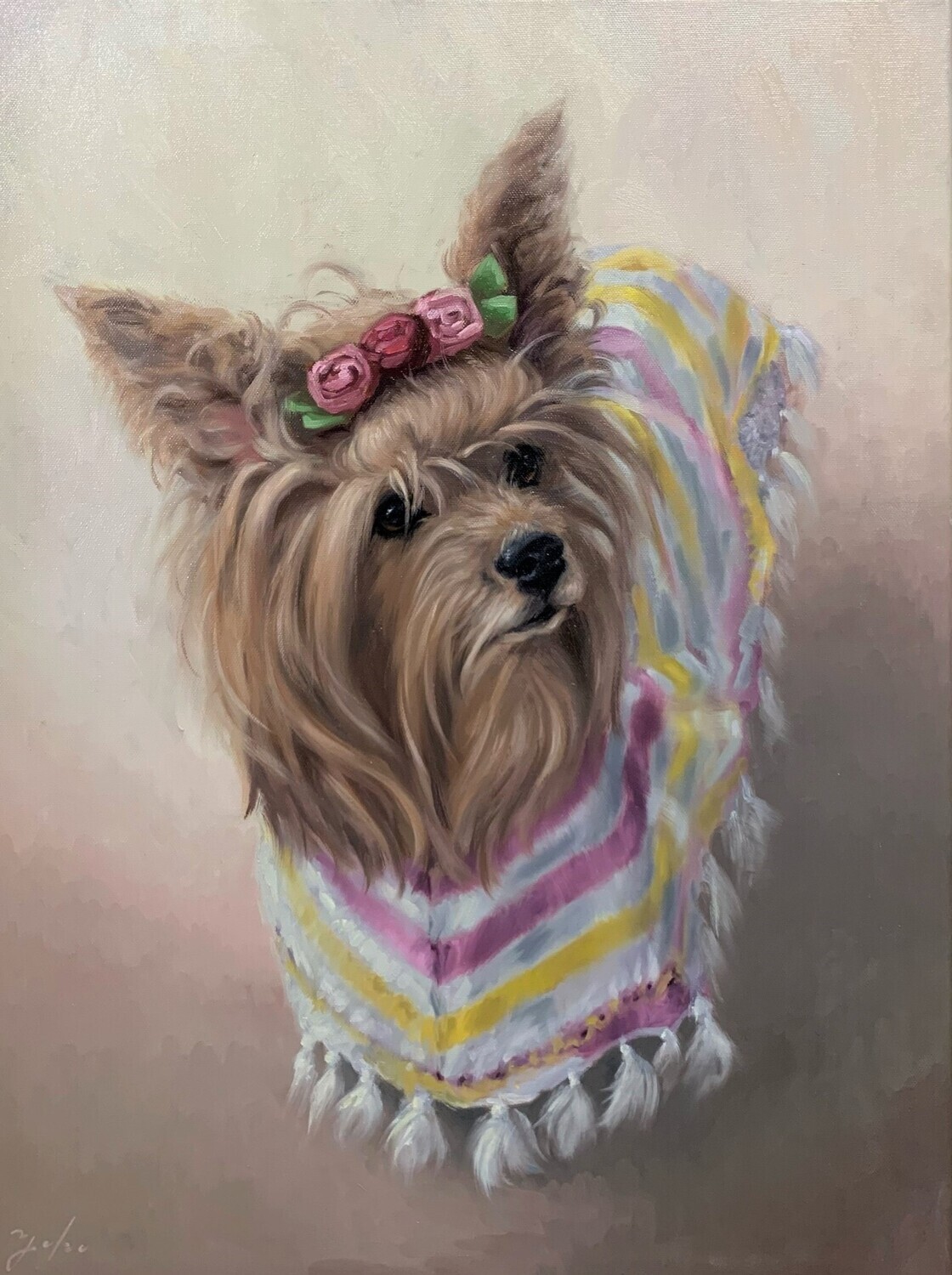 18x24inch - Pet Custom Oil Portrait Painting from