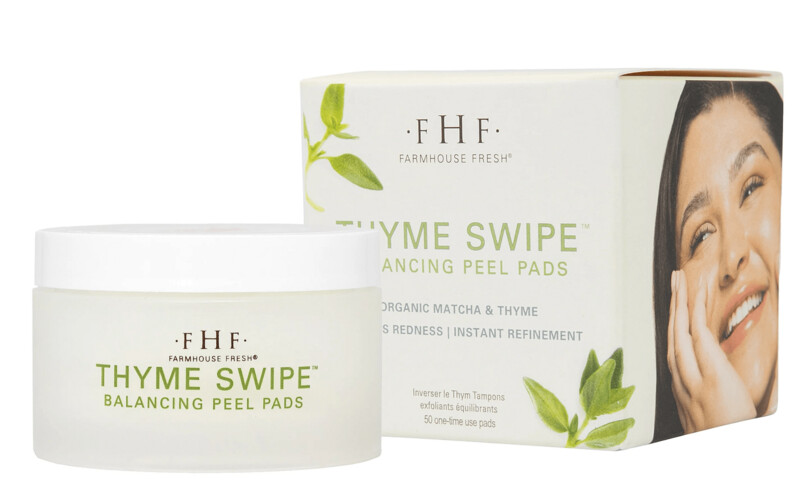 Thyme Swipe Organic Matcha + Thyme Balancing Peel Pads