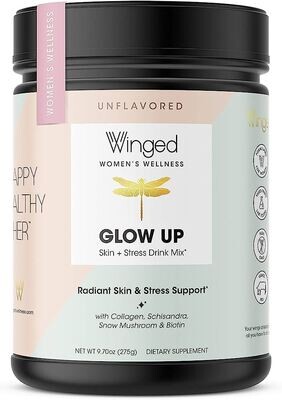 Glow Up Collagen & Stress Powder with Biotin and Tremella- Unflavored