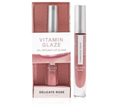 Vitamin Glaze® Oil Infused Lip Gloss – Delicate Rose Vitamin Glaze® Oil Infused Lip Gloss – Delicate Rose