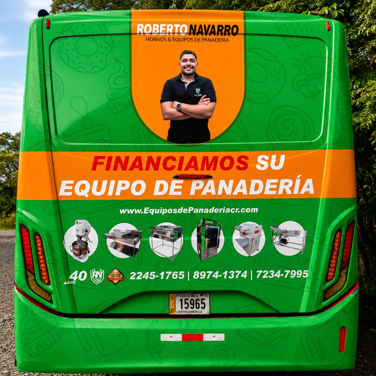 Trasera de bus