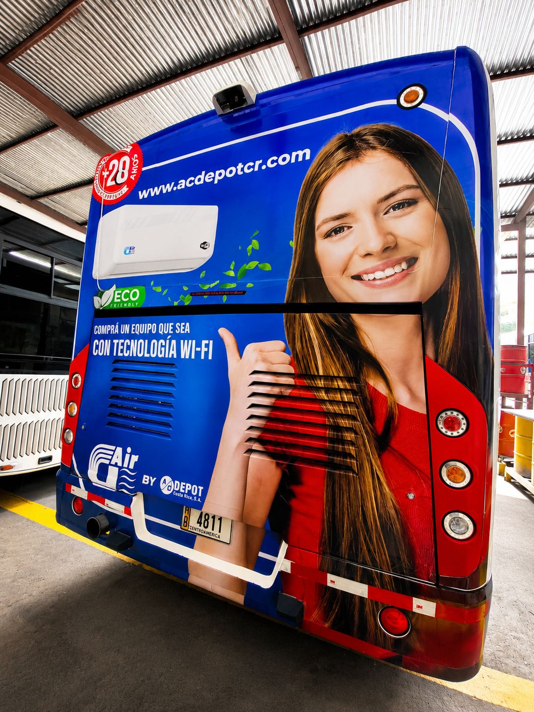 Trasera de bus