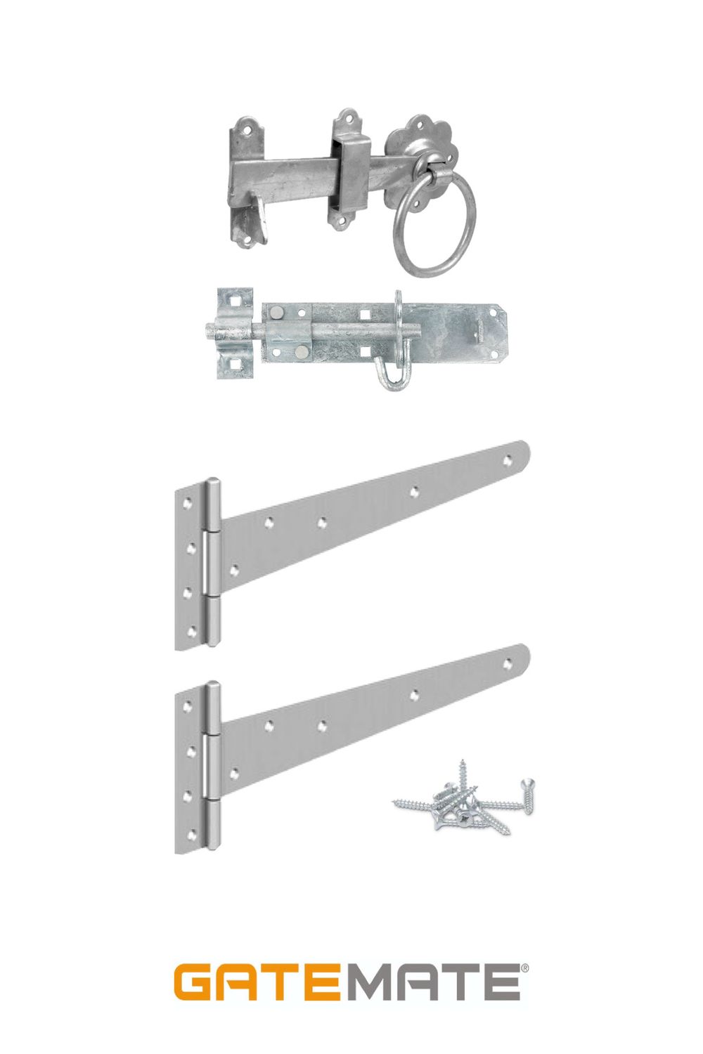 GATEMATE T-Hinge Ring Latch + Padbolt Gate Set