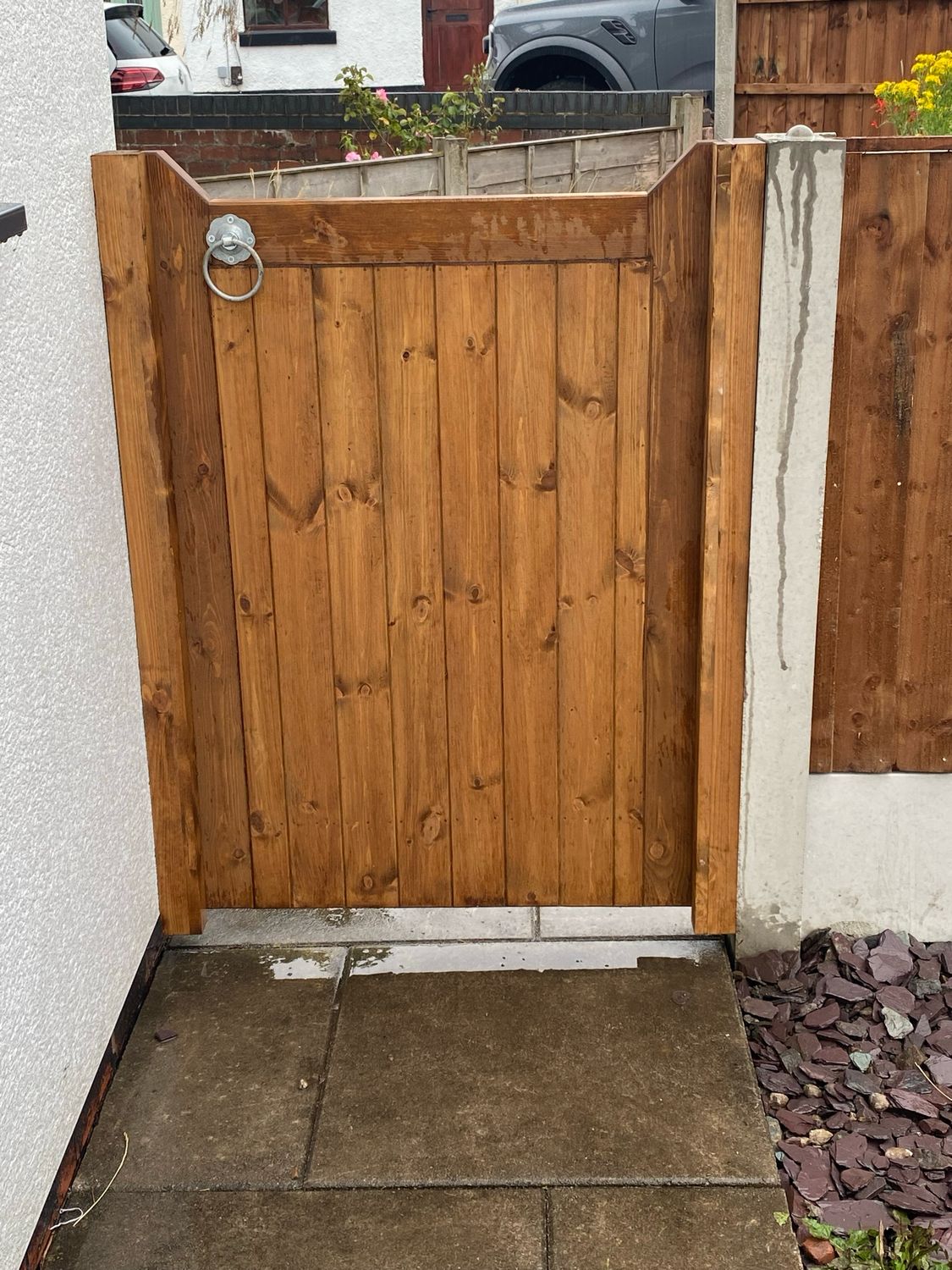 Tongue &amp; Groove Pedestrian Garden Gate