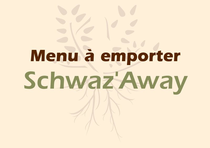Menu à emporter