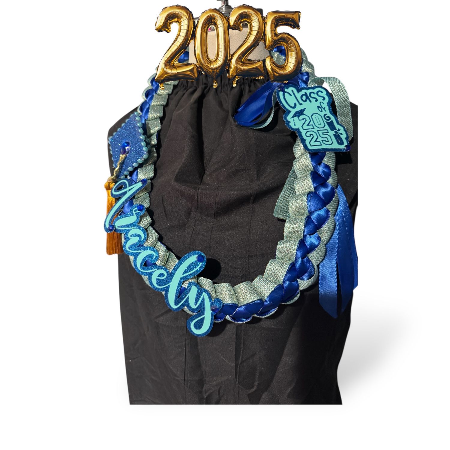 Graduation Lei  (2) Closed Satin Colors