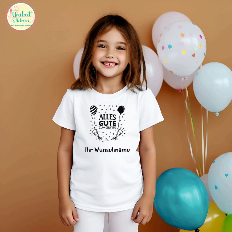Personalisierte Kinder Geburtstagshirt 5J