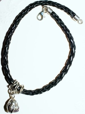 Braided European Leather Anklet, 10 inch Ankle Bracelet