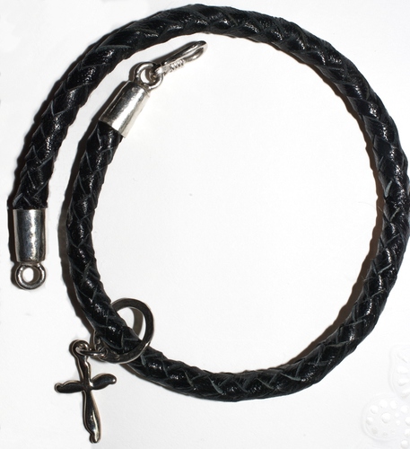Braided Leather Anklet, 10 inch Ankle Bracelet