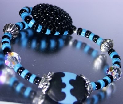 Blu Moo Button Bracelet
