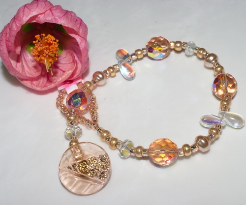 Rosaline and Vintage Button Bracelet