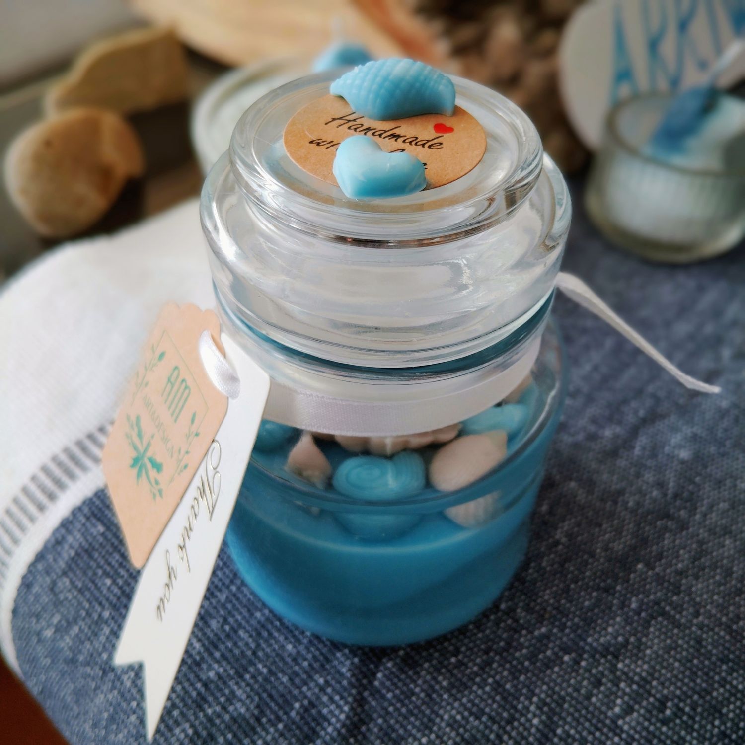 TALL SHELL CANDEL🕯️🐚