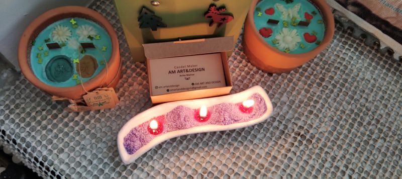 PLASTER-SAND WAX CANDEL 🫗🕯️