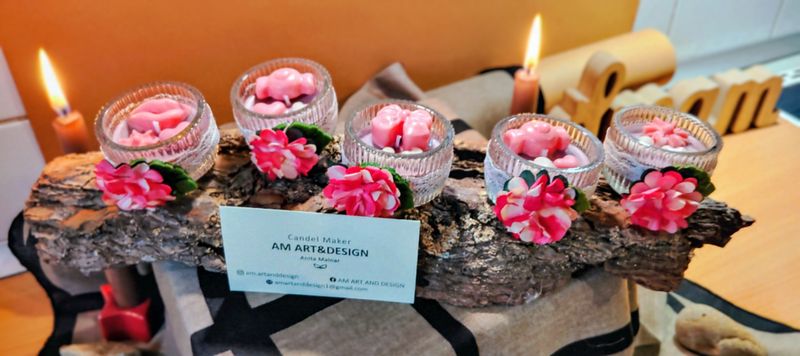 WILD FLOWER 🌺 mini candel 🕯️