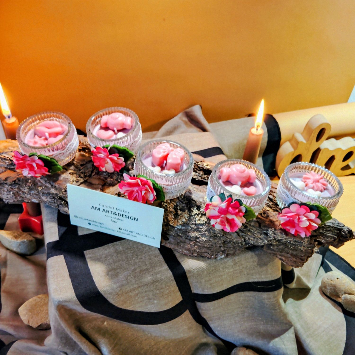 WILD FLOWER 🌺 mini candel 🕯️