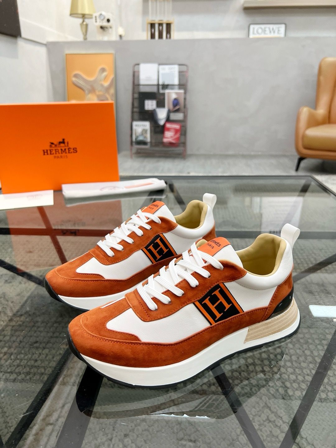 Hermes men shoes EAOB12