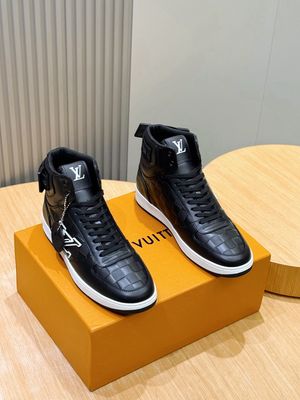Louis Vuitton men shoes — IAOH05 High-Top Sneakers in Monogram Leather