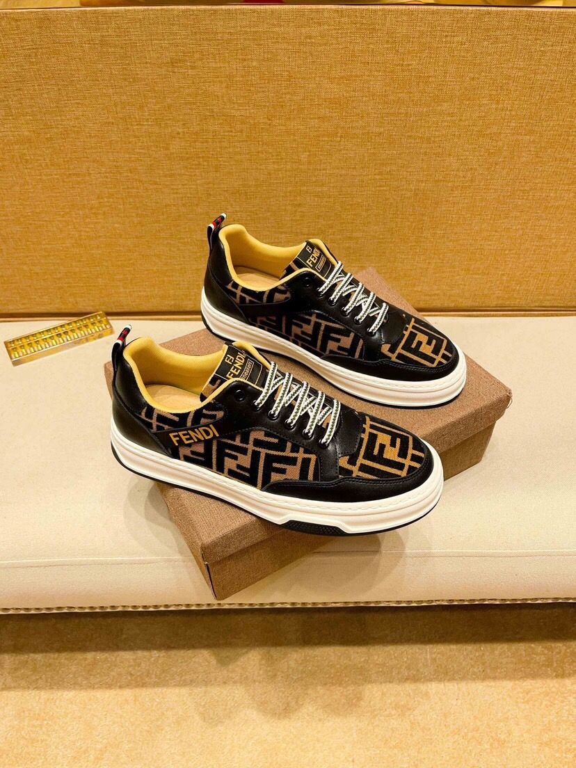 Fendi men shoes — JAOH04 FF Monogram Low Sneaker