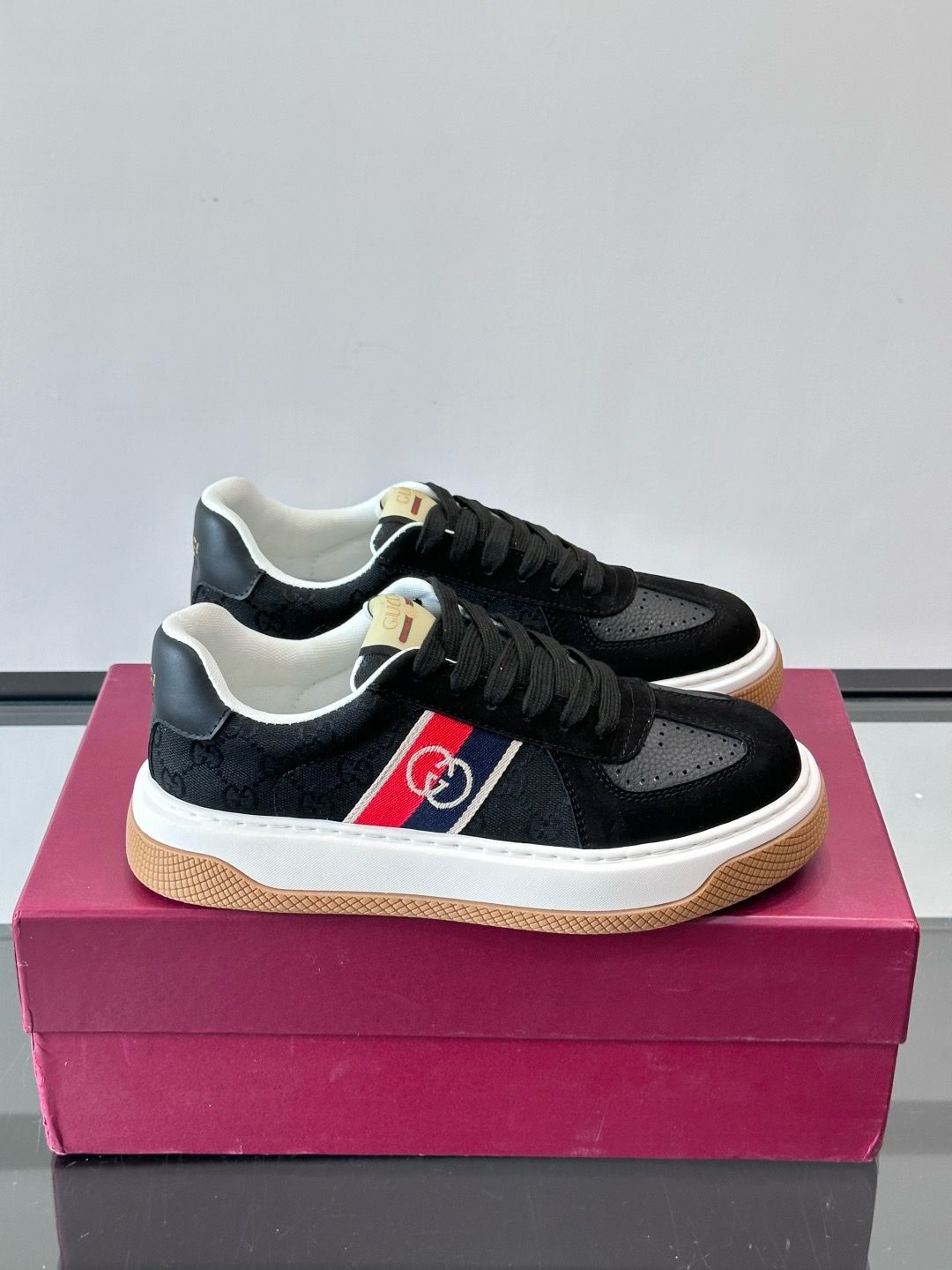 Gucci men shoes — KAOI01 Ophidia Retro-Inspired Low-Top Sneaker