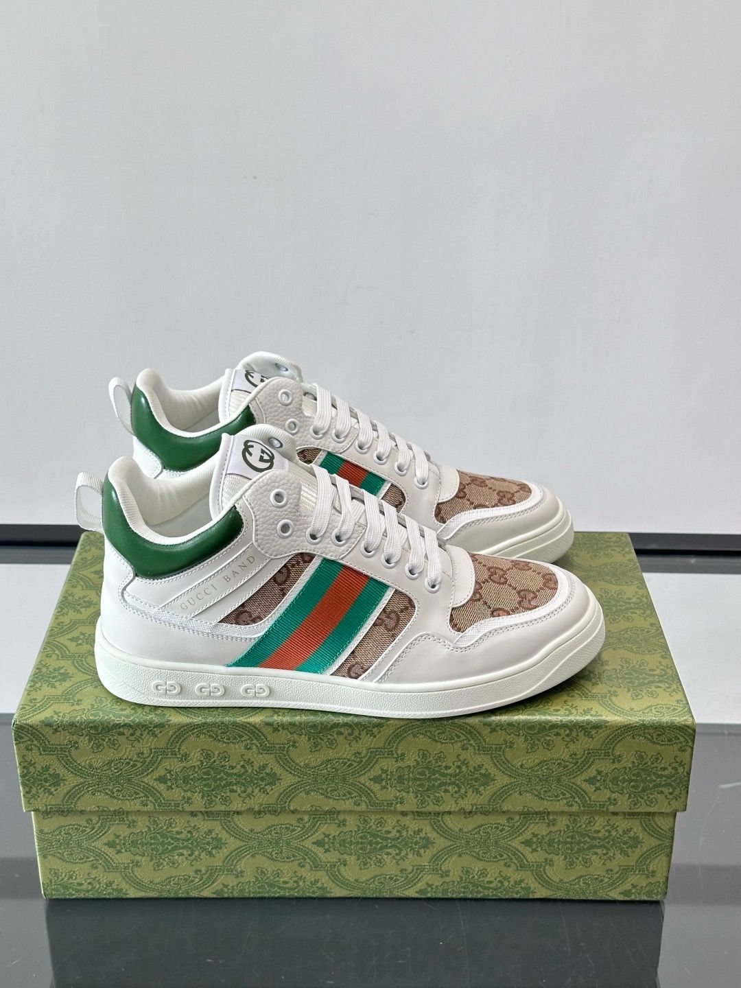 Gucci Men Shoes — KAOI06 GG Casual High Sneakers