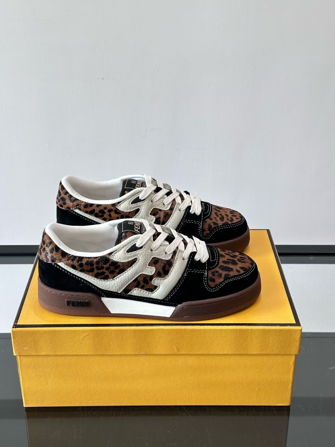 Fendi Men Shoes — JAOI04 FF Match Low Sneakers