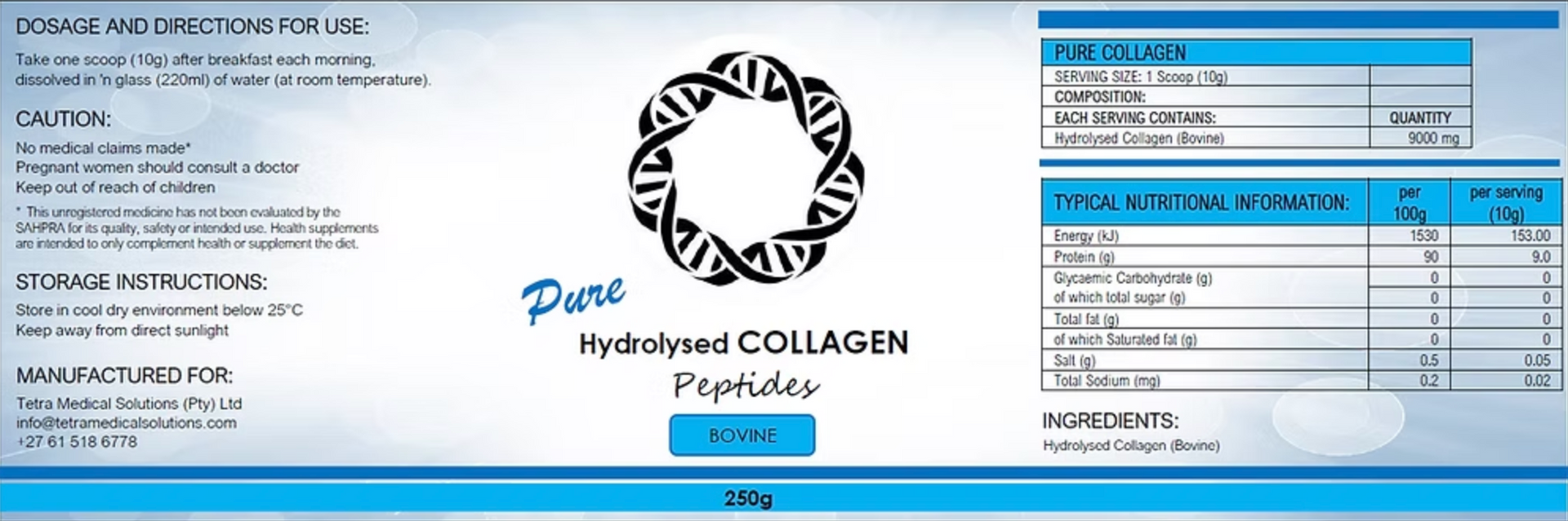 Hydrolysed Collagen Peptides