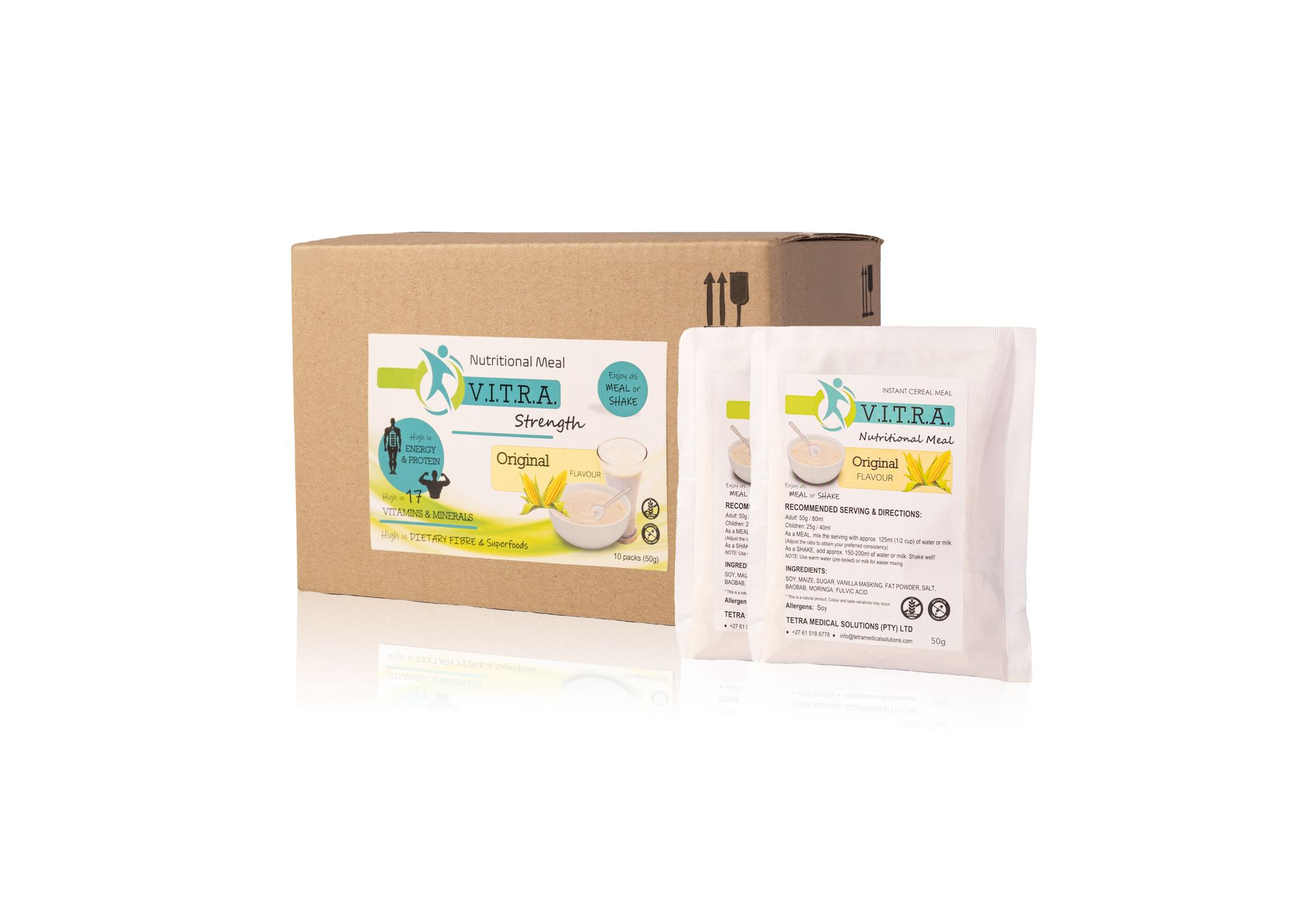 VITRA STRENGTH 30 x 50g Sachets Original Flavour