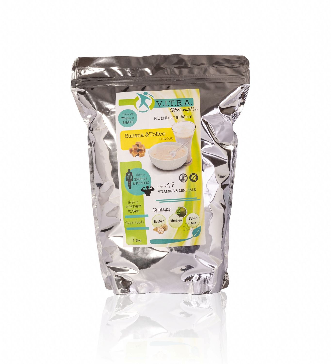 VITRA STRENGTH 1.5kg  Banana & Toffee Flavour