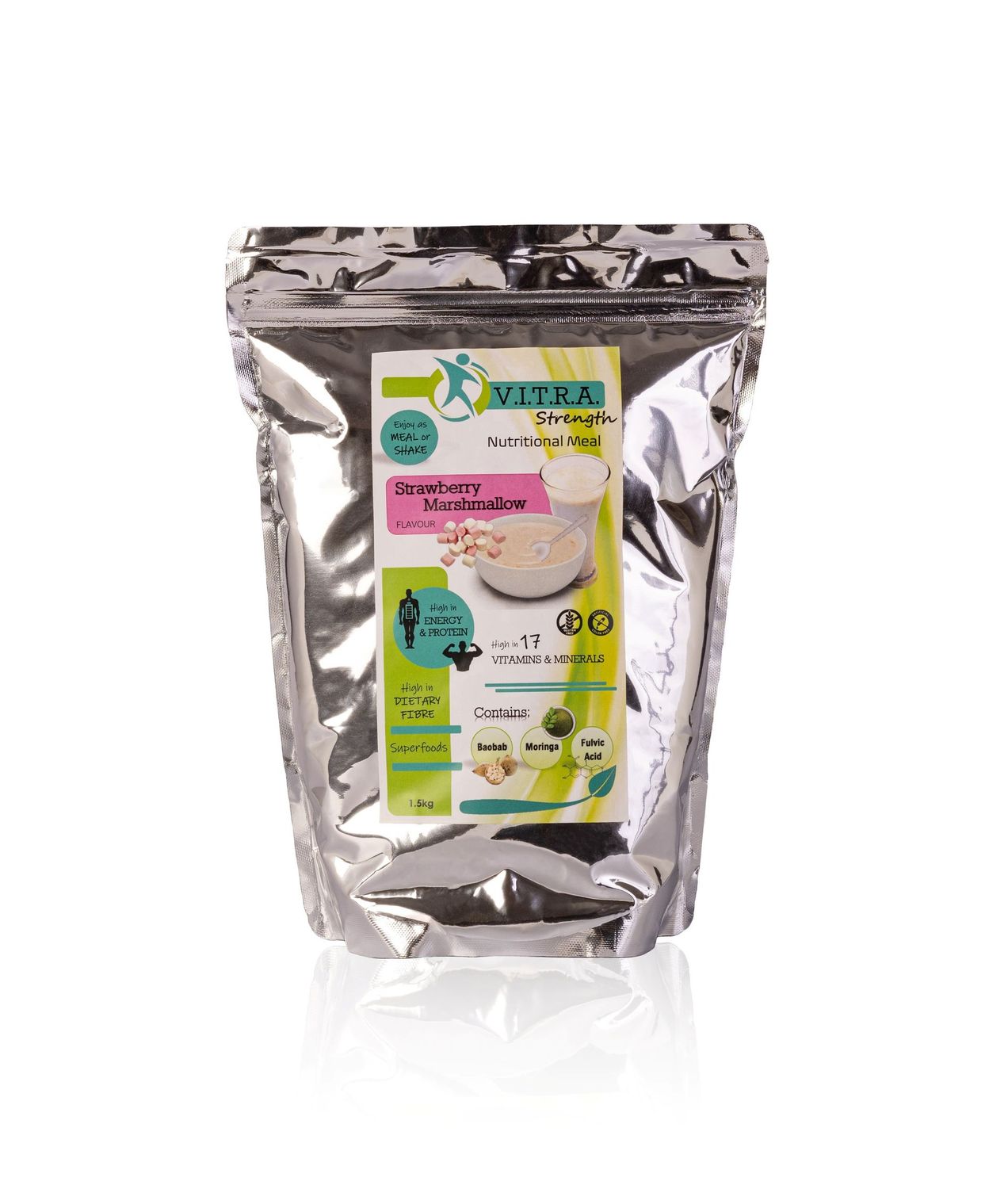VITRA STRENGTH 1.5kg  Strawberry Marshmallow Flavour
