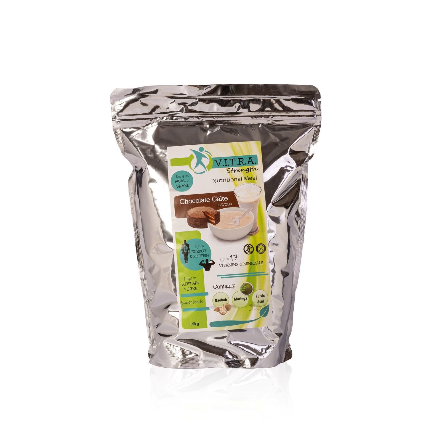 VITRA STRENGTH 1.5kg  Chocolate Cake Flavour