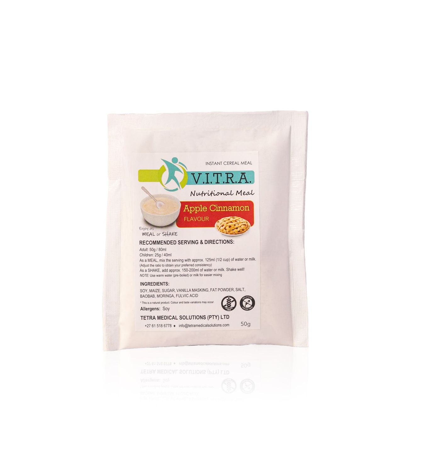 VITRA STRENGTH 30 x 50g Sachets Apple Cinnamon Flavour