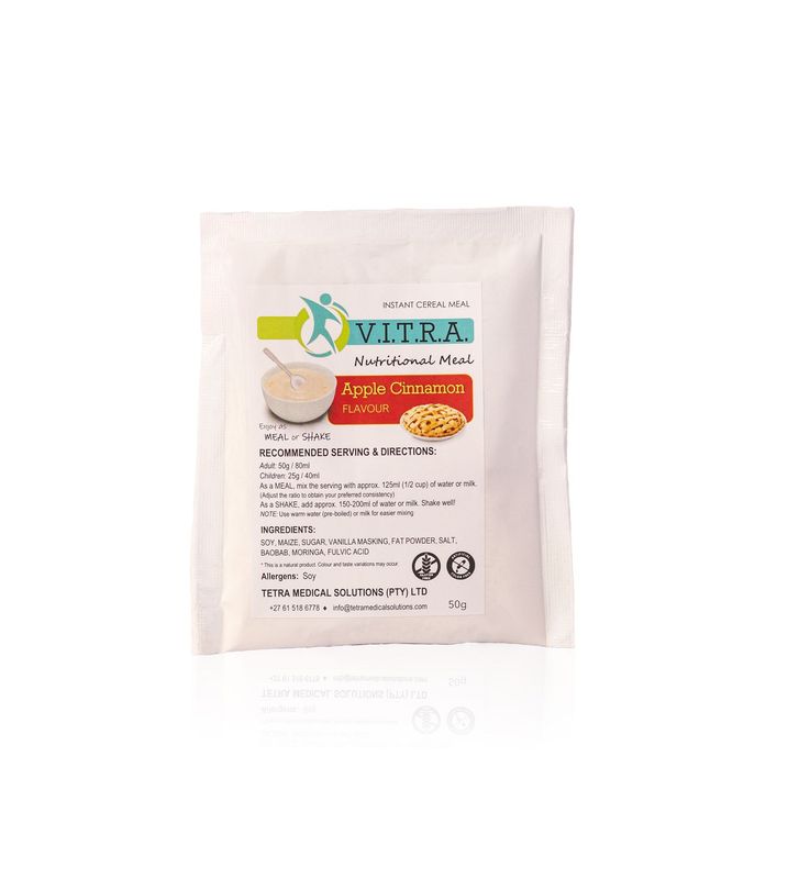 VITRA STRENGTH 30 x 50g Sachets Apple Cinnamon Flavour
