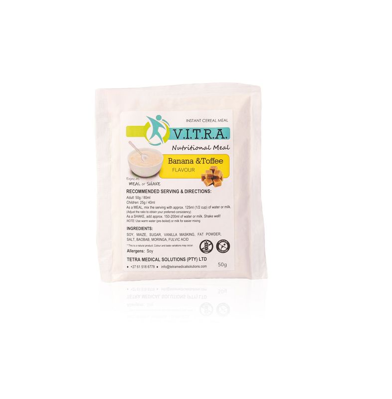 VITRA STRENGTH 30 x 50g Sachets Banana & Toffee Flavour