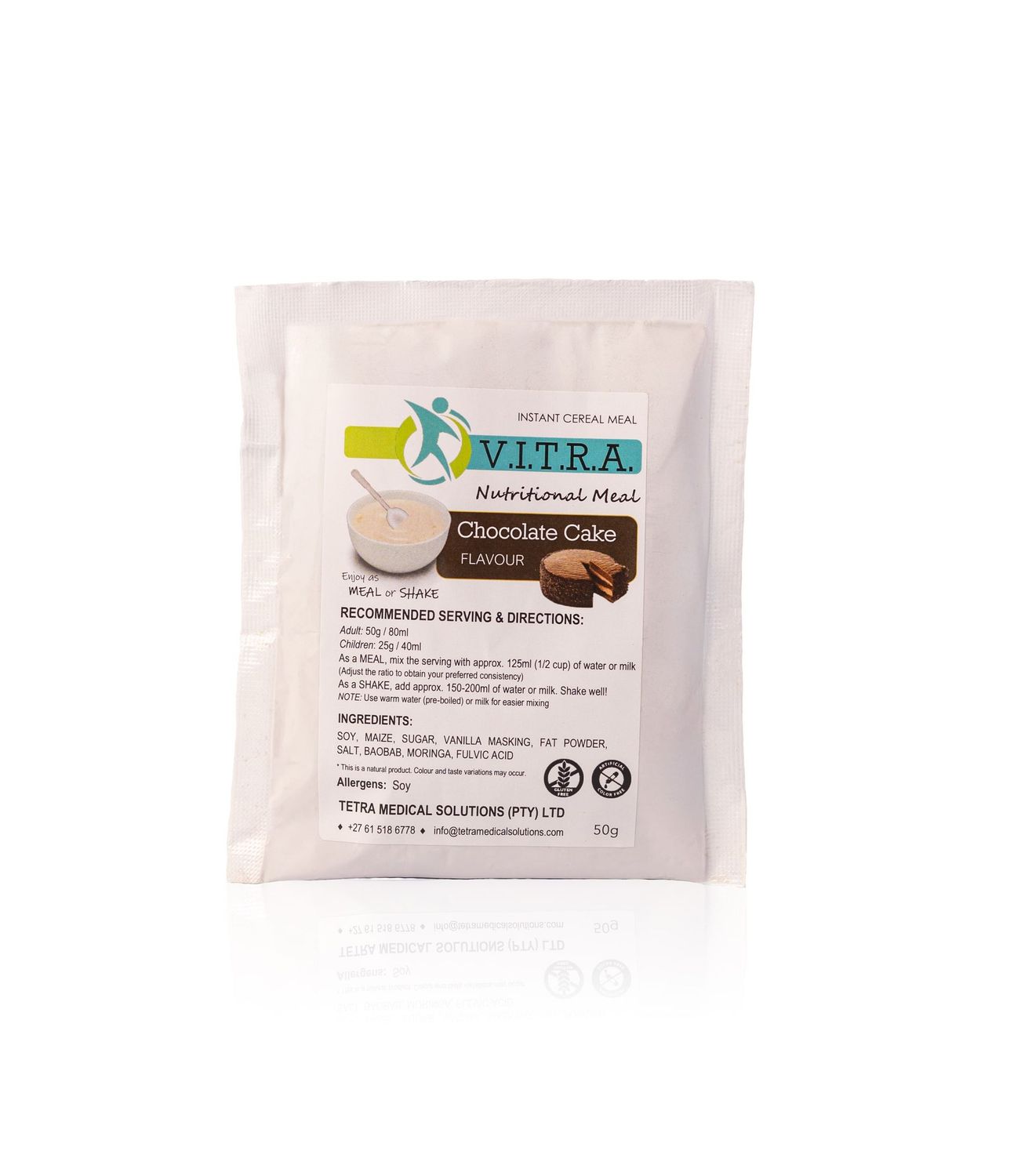 VITRA STRENGTH 30 x 50g Sachets Chocolate Cake Flavour