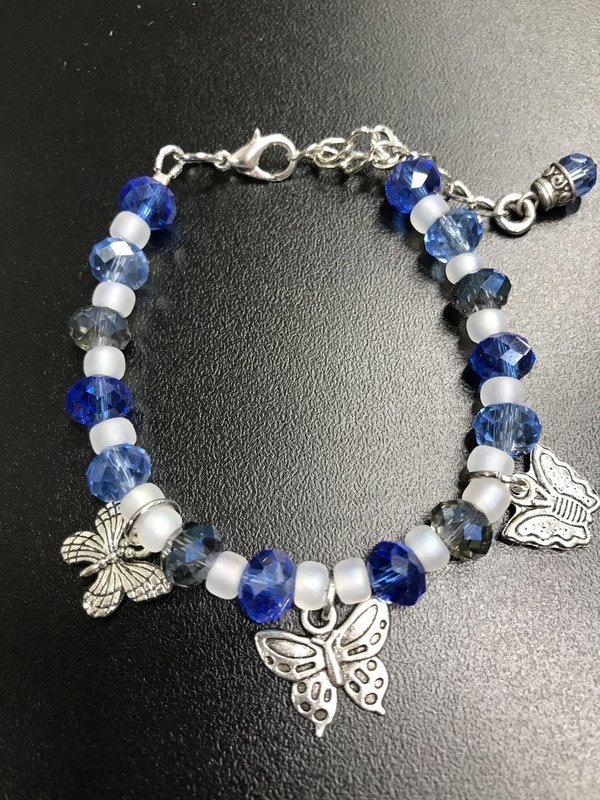 Blue Butterfly Bracelet