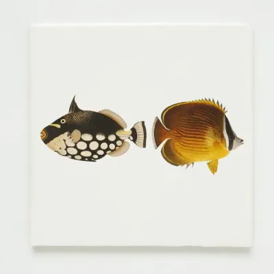 Wandtegel Lylies, Naturalis-collectie Jut and Juul