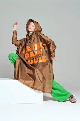 Rainkiss regenponcho, Breton green