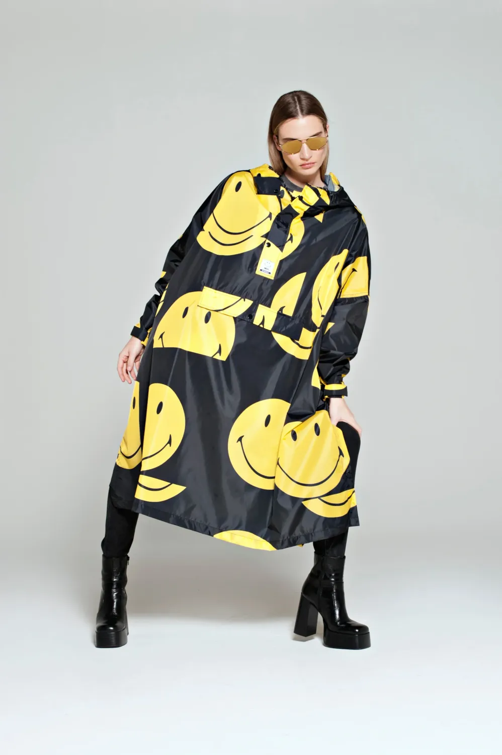 Rainkiss regenponcho, All smiles x smiley