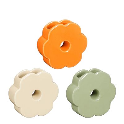 Vaas bloem creme groot