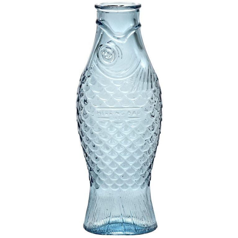 Serax waterkaraf vis blauw