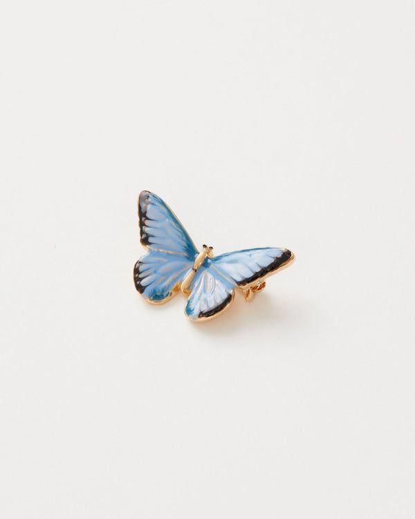 Fable broche Vlinder blauw