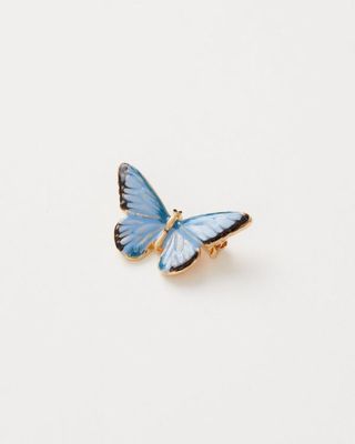 Fable broche Vlinder blauw