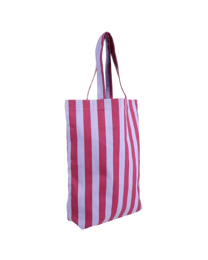 Tas stripes lila bordeaux