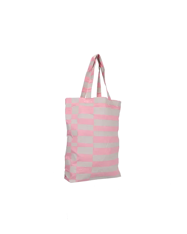Tas bloc roze grijs