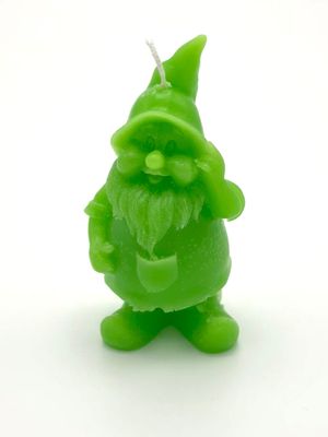 Kabouter kaars groen