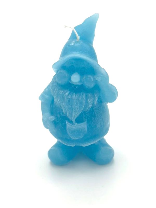 Kabouter kaars turquoise