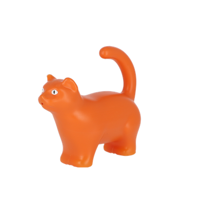 Gieter katje oranje