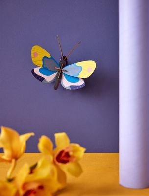 Yellow monarch butterfly