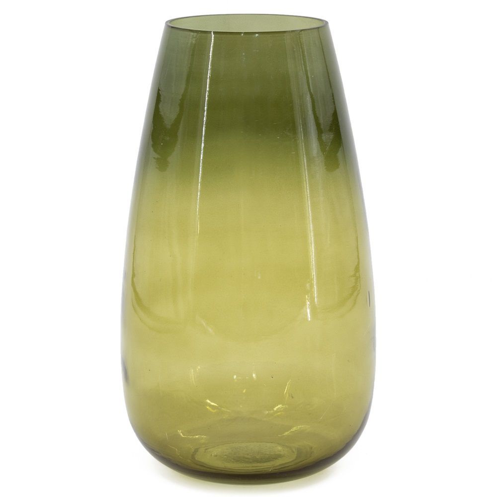Glazen vaas olive