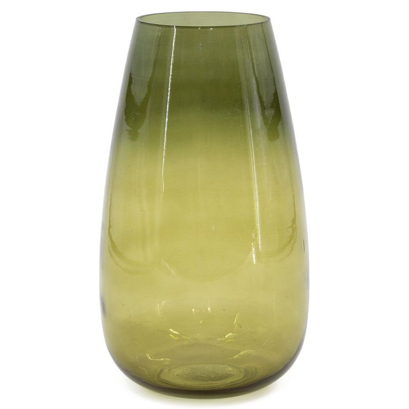 Glazen vaas olive